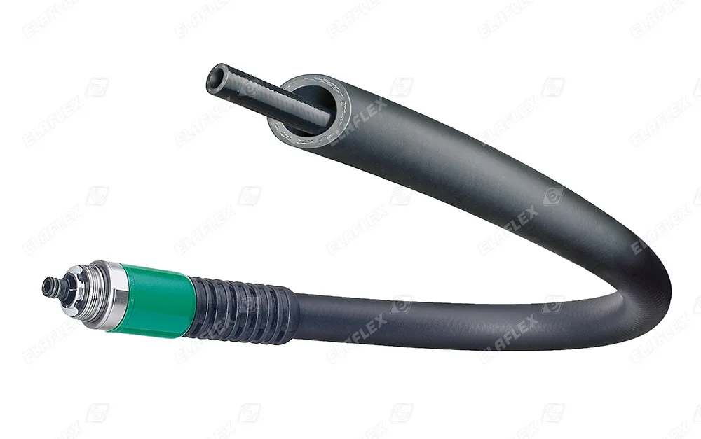 Elaflex COAX 21/8 hose assembly with inner vapour hose for Stage II vapour recovery