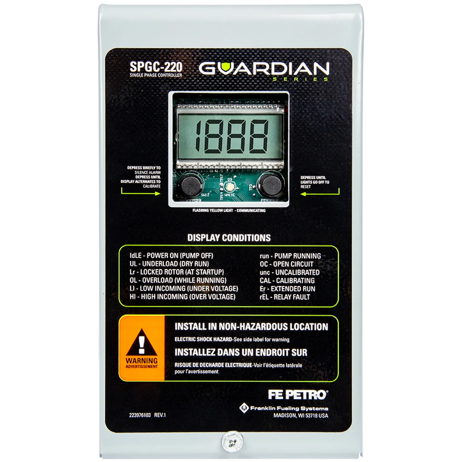 Franklin Fueling Systems Guardian Series single-phase fixed speed pump controller