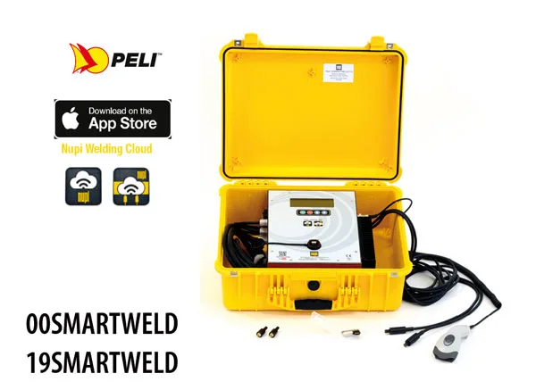 NUPI SMARTWELD electrofusion welding unit in its suitcase, used with the NupiWeldingApp