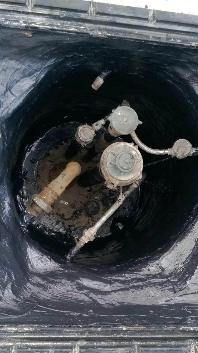 Tank sump rehabilitated with Wolftank EPOFLEX® DOM sealing coating