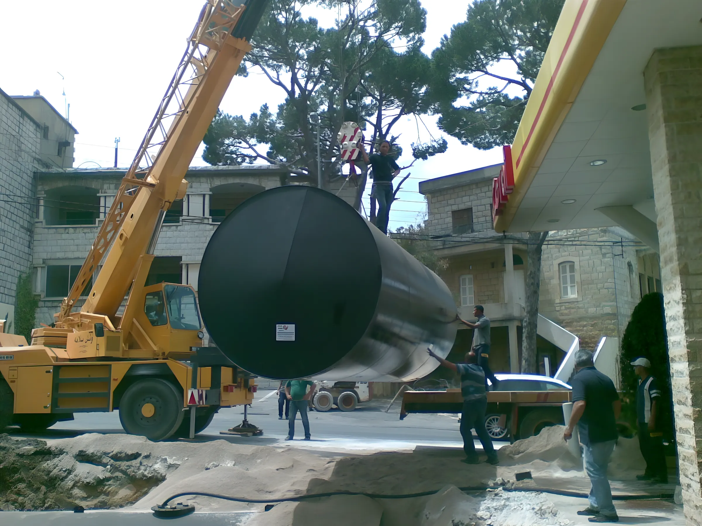 Tank installation, Coral Sakr St., Douar